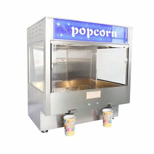 Samoobslužný ohřívač popcornu se dvěma výdejníky