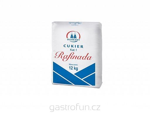 Cukr RAFINADA hrubý krystal 12kg/krabice