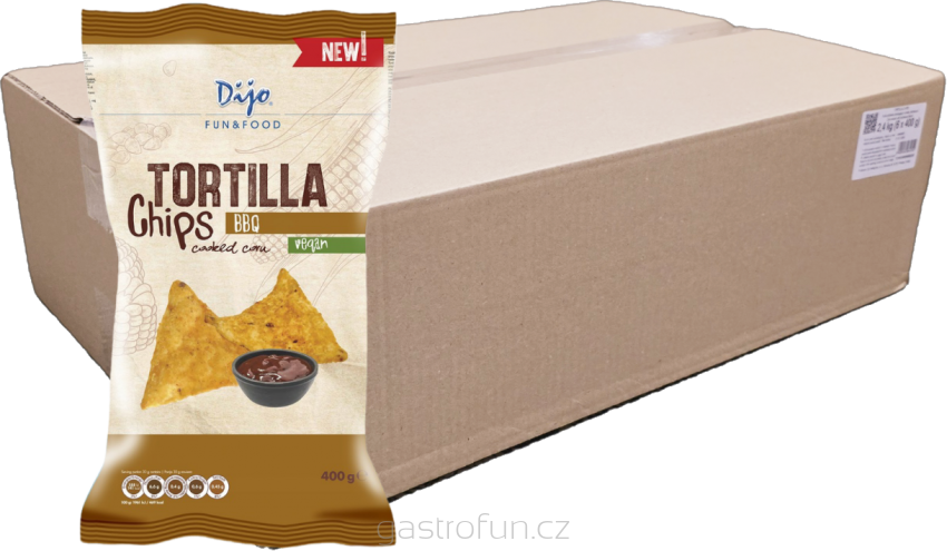 Tortilla Lupínky Nachos BBQ 2,4kg (6x 400g)