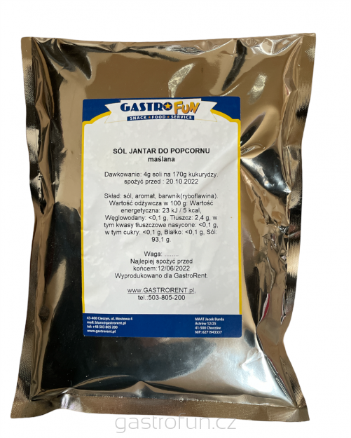Sůl JANTAR 1KG/sáček (ŽLUTÁ/MÁSLOVÁ)