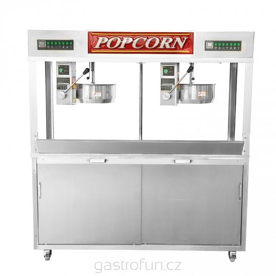 Stroj na popcorn CHICAGO se dvěma kotlíky -  32oz