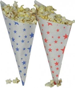 Papírový kornout MAXI modrý 2,0l, 100 ks. v bal.