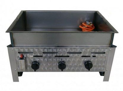 Gastro fritéza plynová - 3 hořáky