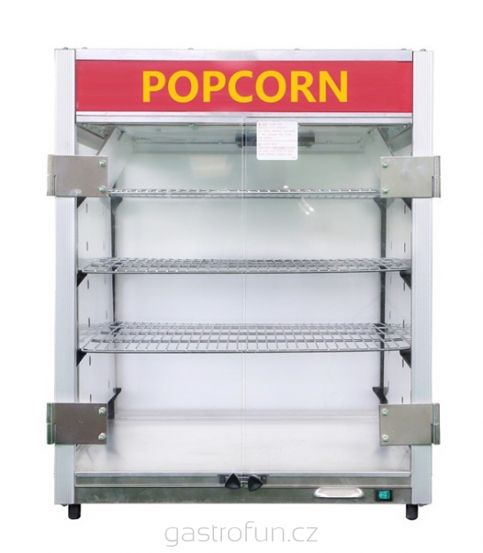 Ohřívač na nachos / popcorn – profesionální stolní vitrína