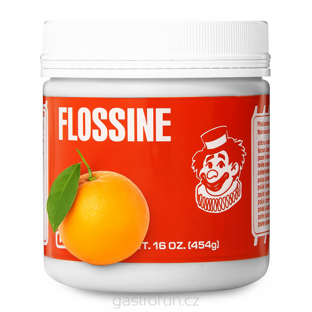 Oranžová Pomerančová Příchuť Flossine 454g