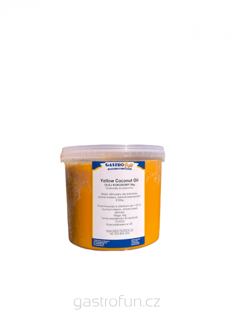 Kokosový tuk 5kg/kbelík - žlutý kokosový