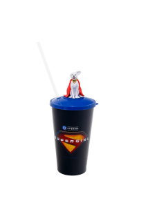 Hrnek s topperem z filmu „Supergirl“ – Krypto