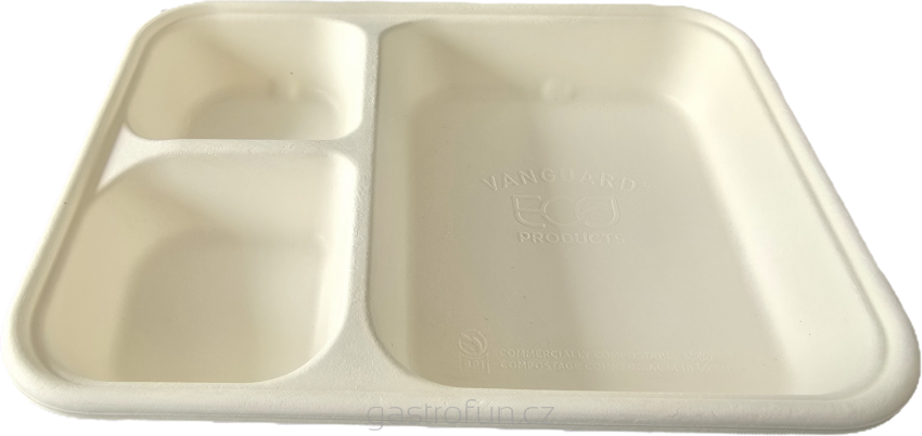BIO Tácek na NACHOS se dvěma přihrádkami na omáčku VANGUARD