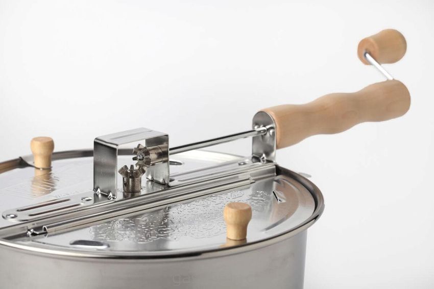 Hrnec na popcorn Whirley Pop – hliníkový (Kukuřice a krabičky zdarma!)
