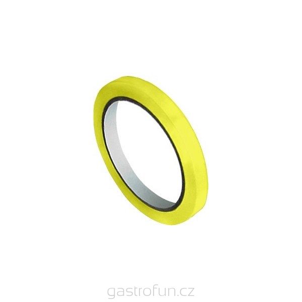 Lepící páska žlutá rorměr 9mm na 66m (Tape sticker 9mm×66m yellow)